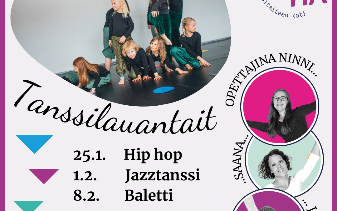 Tanssilauantait 7-12 -vuotiaille!